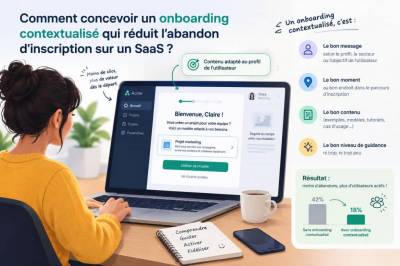 Comment concevoir un onboarding contextualisé qui réduit l'abandon d'inscription sur un saas