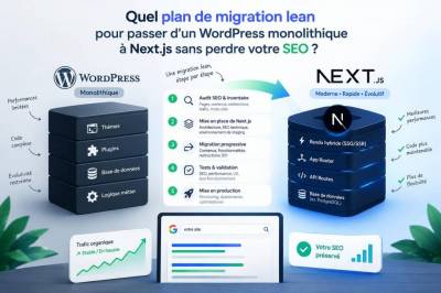Quel plan de migration lean pour passer d'un wordpress monolithique à next.js sans perdre votre seo
