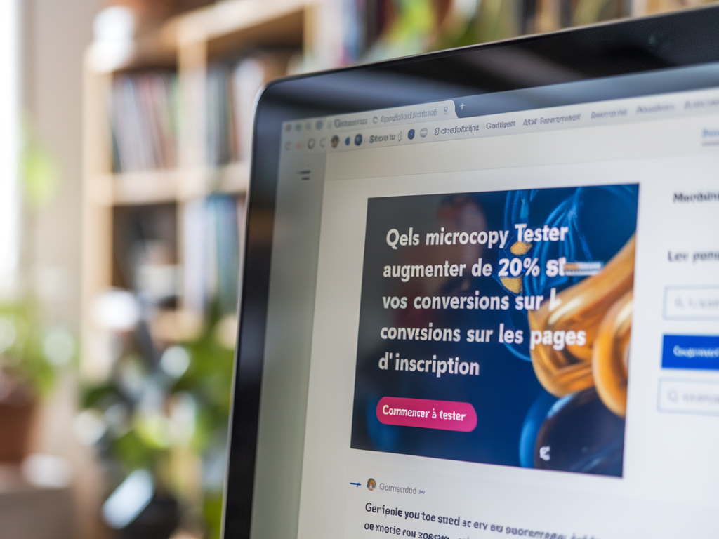Quels microcopy tester pour augmenter de 20% vos conversions sur les pages d'inscription