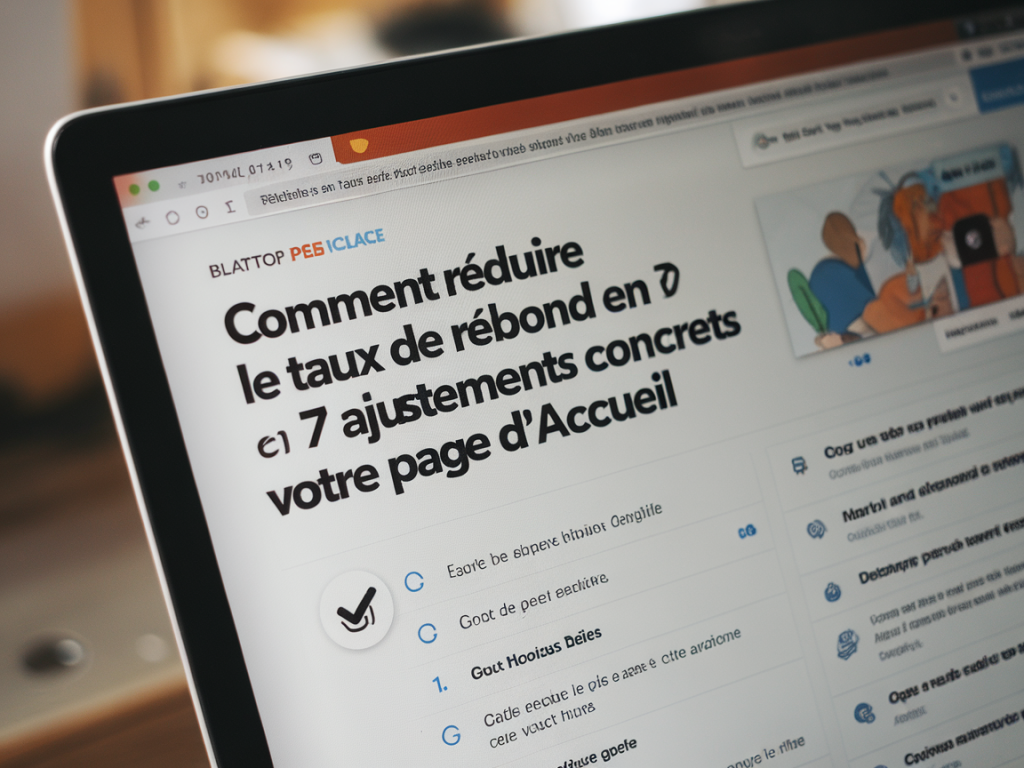 Comment réduire le taux de rebond en 7 ajustements concrets sur votre page d'accueil