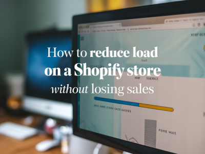 Comment réduire le temps de chargement d'une boutique en ligne sous shopify sans perdre vos ventes